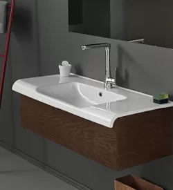 Anova 100X50 Etajerli Askılı Banyo Lavabosu