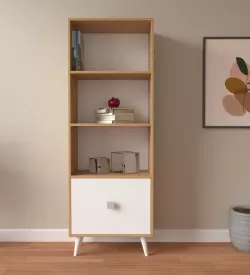 Çekmeceli Açık Raflı Dekoratif Kitaplık