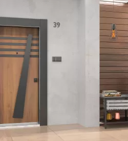 Marsis Ahşap Desenli Modern Çelik Kapı