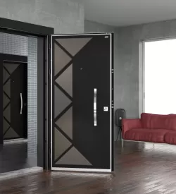 Nevada Diyagonal Yüzeyli Daire Çelik Kapı