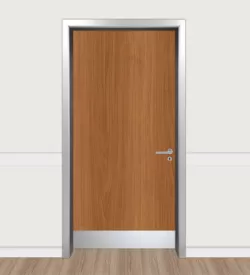Quebec Walnut Alüminyum Kasalı Laminat Kapı